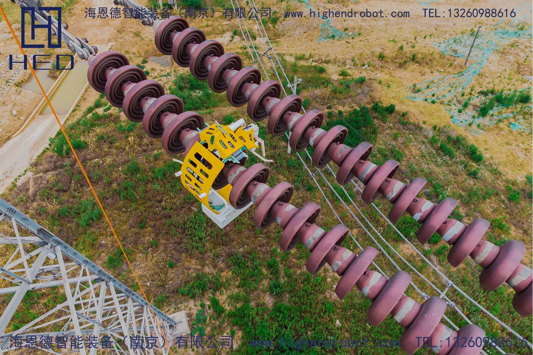 絕緣子檢測邁入機器人時代-絕緣子檢測機器人成功對帶電絕緣子進行檢零作業