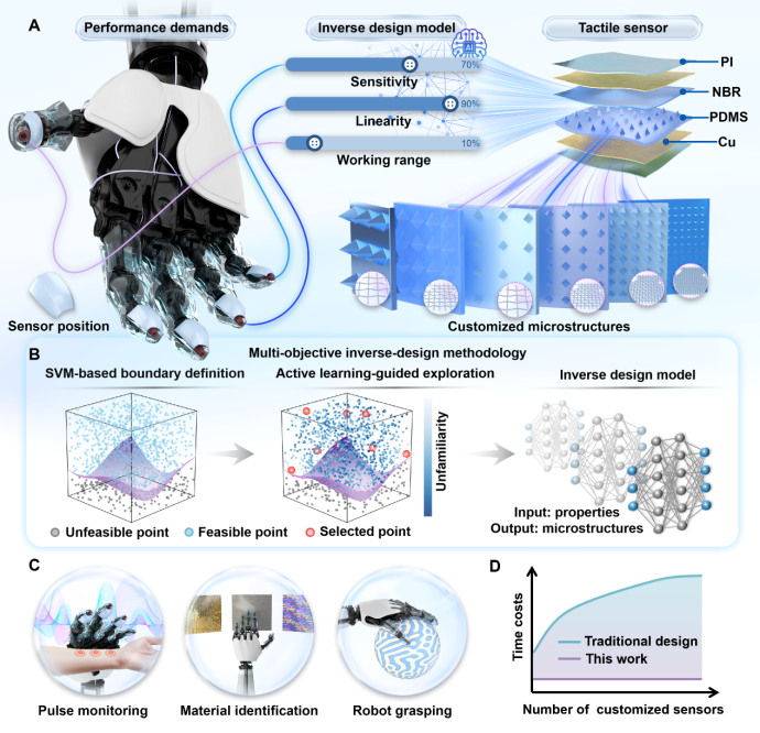 喜报|公司创始团队在Advanced Science发文：主动学习加速触觉传感器设计