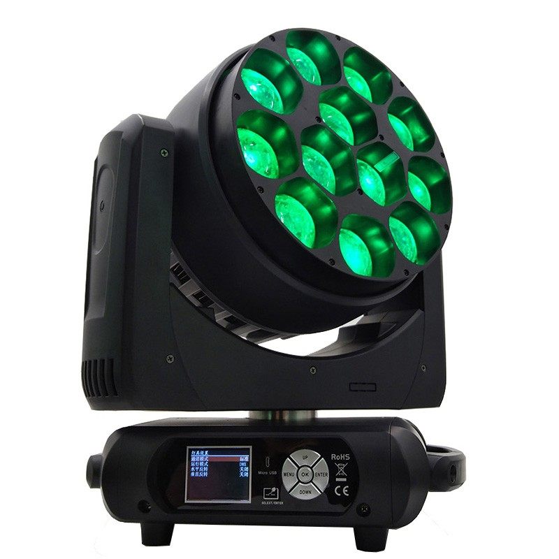 Pixel stage light 12x40w 4 in 1 rgbw 4in1 stage zoom wash led moving head HS-LMB1240