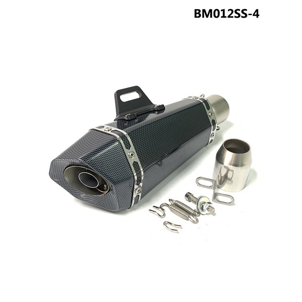 BM012SS 51mm Universal Moto exhaust Silencer Escape For CBR190  R3 MT015 MT03 R15 R25 Ninja400 Z400