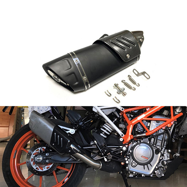 BM041SS-01 Universal 51mm Escape Moto Exhaust Motorcycle Muffler Motocross For R6 Z900 R3 R25 MT03 NK250 MT09