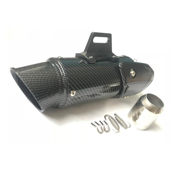 BM019SS02 51mm 60.5mm Motorcycle Muffler GP Exhaust Escape Moto Silencieux Moto With Anti-scald cover