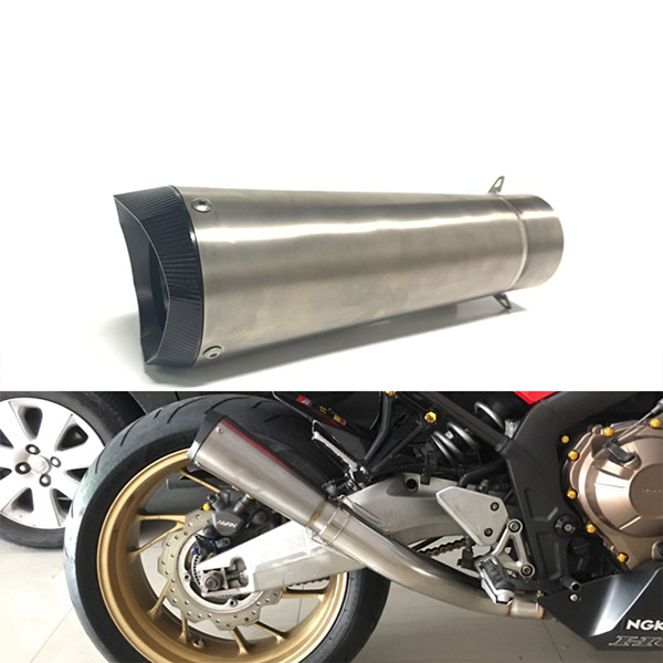 BM005TT  60.5mm  Titanium GP Motorcycle Exhaust Muffler For R1 CBR1000 MT10 S1000RR