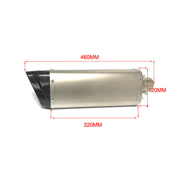 BM077CC 51mm Universal Carbon Fiber Motorcycle Exhaust Muffler For RS660 Tuono 660 MT09
