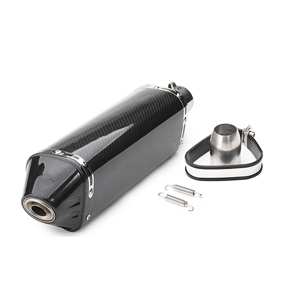 BM059CC 440mm Universal Carbon Fiber Exhaust Muffler For R25 R3 CBR650 Escape Moto Tube