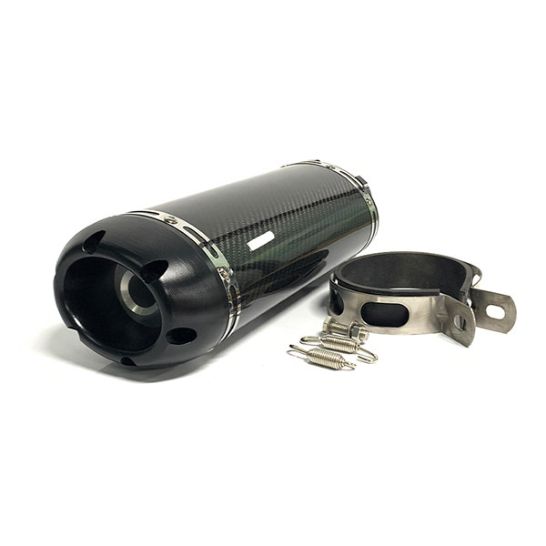 BM061CC 410mm Motorcycle Exhaust Muffler Carbon Fiber Pipe With DB Killer For GSX250 CBR600