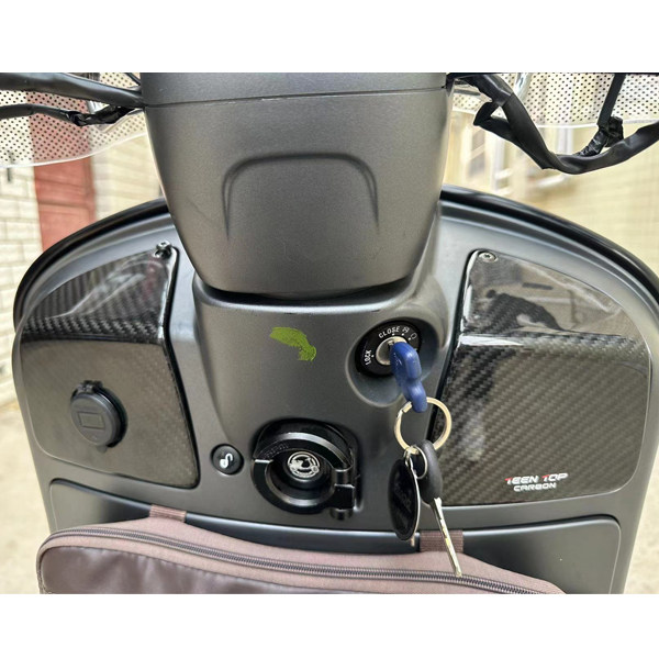 BM-H04908 Motorcycle Exhaust  Front Fairing Cover wth USB  Charger For Vespa GT/GTS/GTV/300 SUPER 2005-2022