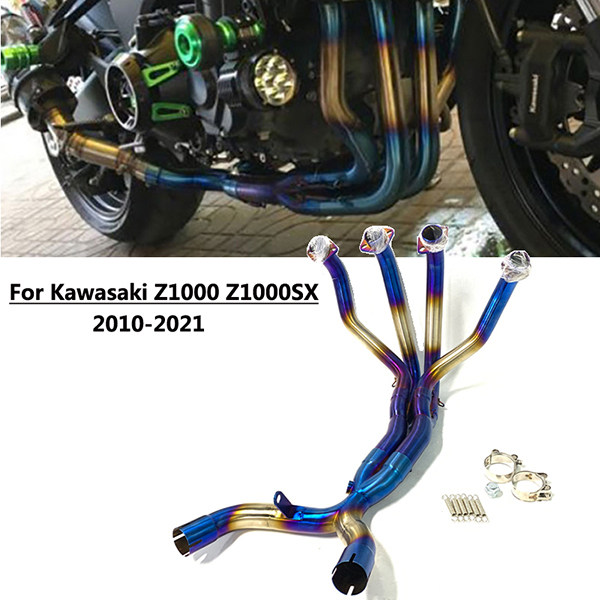 2010-2020 Kawasaki Z1000 Z1000SX Steel Motorcycle Exhaust Front Pipe