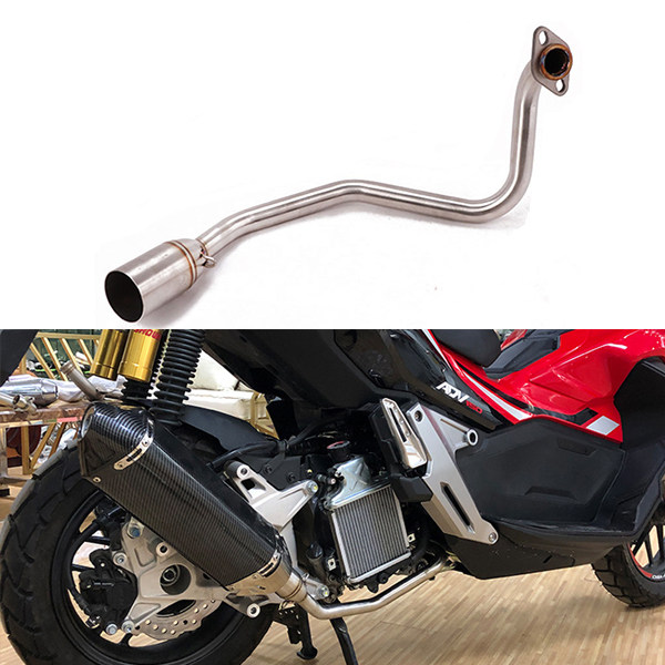 Honda ADV150 Motorcycle Exhaust Pipe Steel 51mm X-adv150 Exhaust Front Pipe