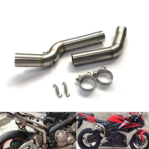 2004-2007 Honda CBR1000 Motorcycle Exhaust Middle Link Pipe Steel Underseat