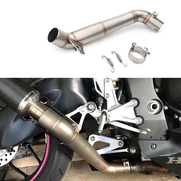 2008-2016 Honda CBR1000 Motorcycle Exhaust Middle Pipe Underseat 60mm Motobike Link Tube For CBR1000