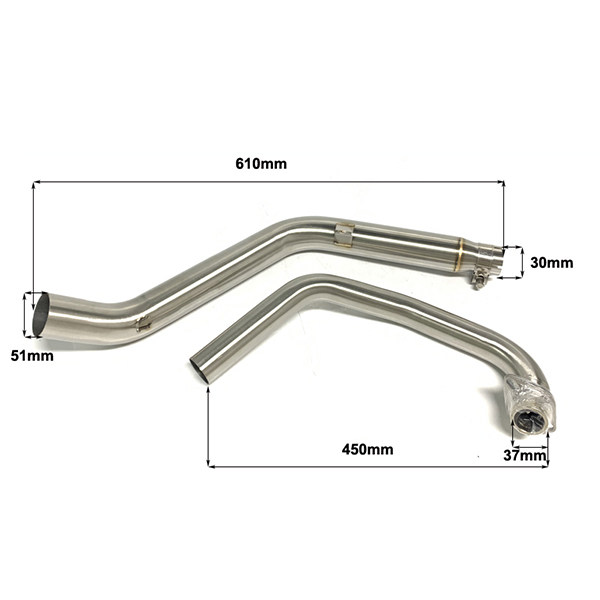 Honda CB190F CB190R CB190X Motorcycle Exhaust Pipe 51mm Motobike Connect Link Pipe For CB190X