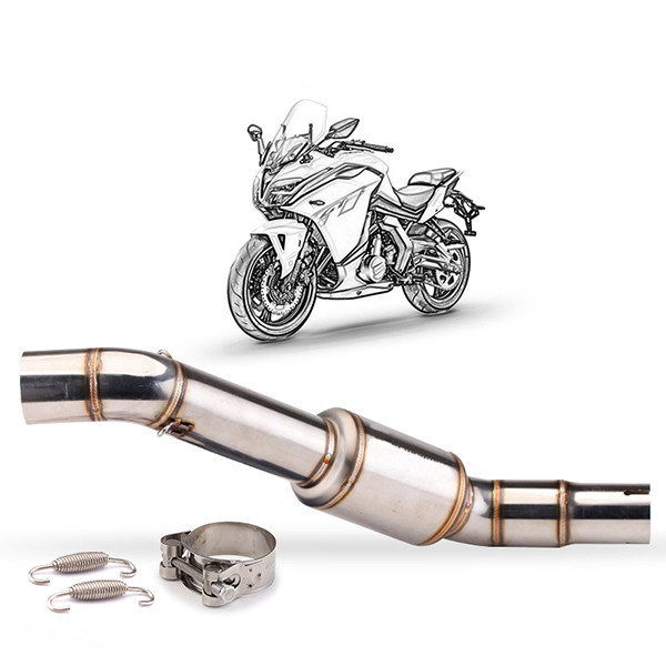 CF Moto 650GT Motorcycle Exhaust Connecting Link Pipe Middle Link Pipe For 650TR-G