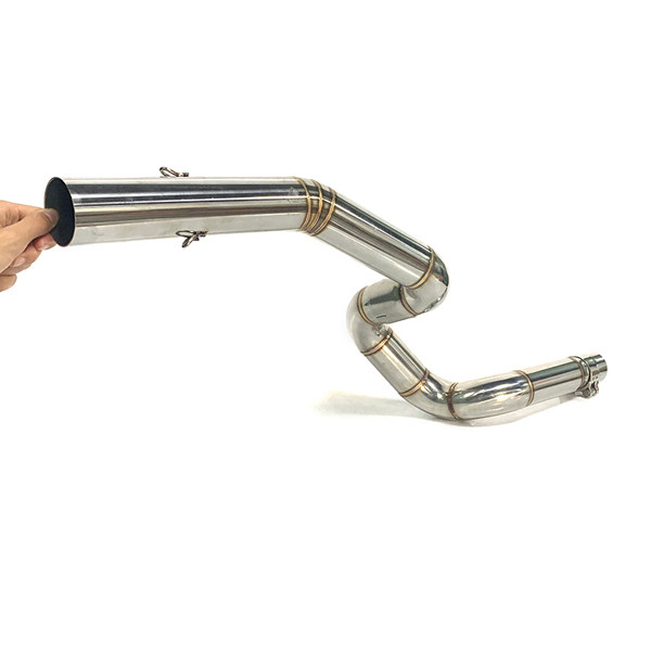 2018-2021 Benelli TRK502X Decat Pipe 51mm Steel TRK502X Motorcycle Exhaust Middle Link Pipe