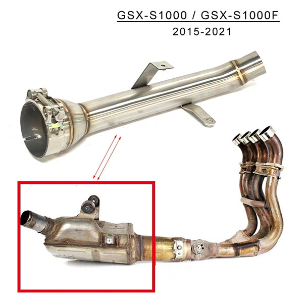 2015-2021 Suzuki GSX-S1000 GSX-S1000F Motorcycle Exhaust Decat Pipe Connect Original Muffler