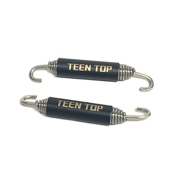 2pcs Stainless Steel Universal Motorcycle Muffler Springs Hooks Exhaust Pipe Connect Spring