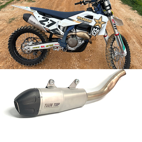 2022+ KTM 250/350SXF Motorcycle Slip-on Exhaust Titanium Husqvarna FC250/350 FX350 Exhaust Muffler