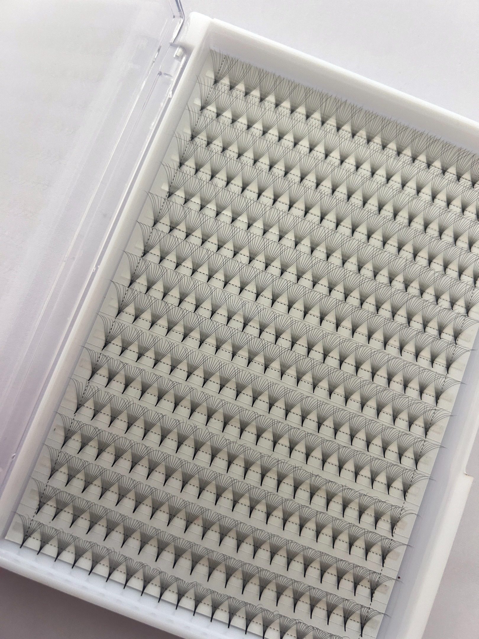 12D pointy base  premade fans mega tray