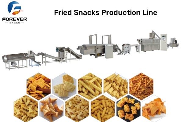 Fried snack processing machine