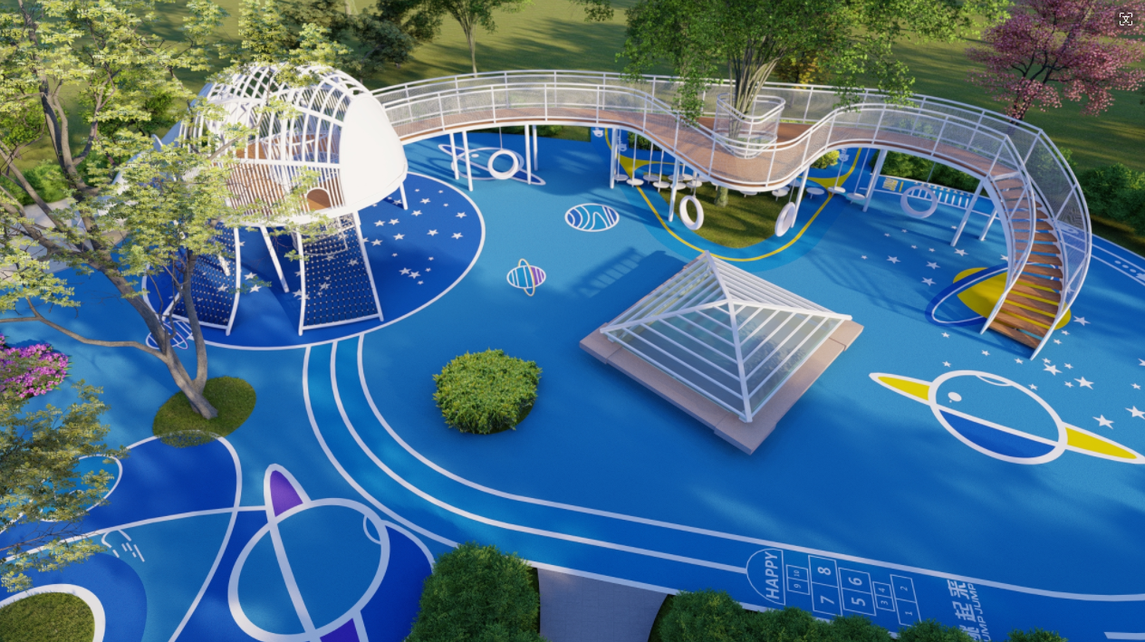 大象主题廊架游乐园