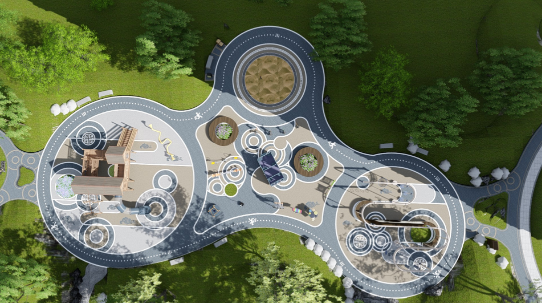 组合滑梯游乐场