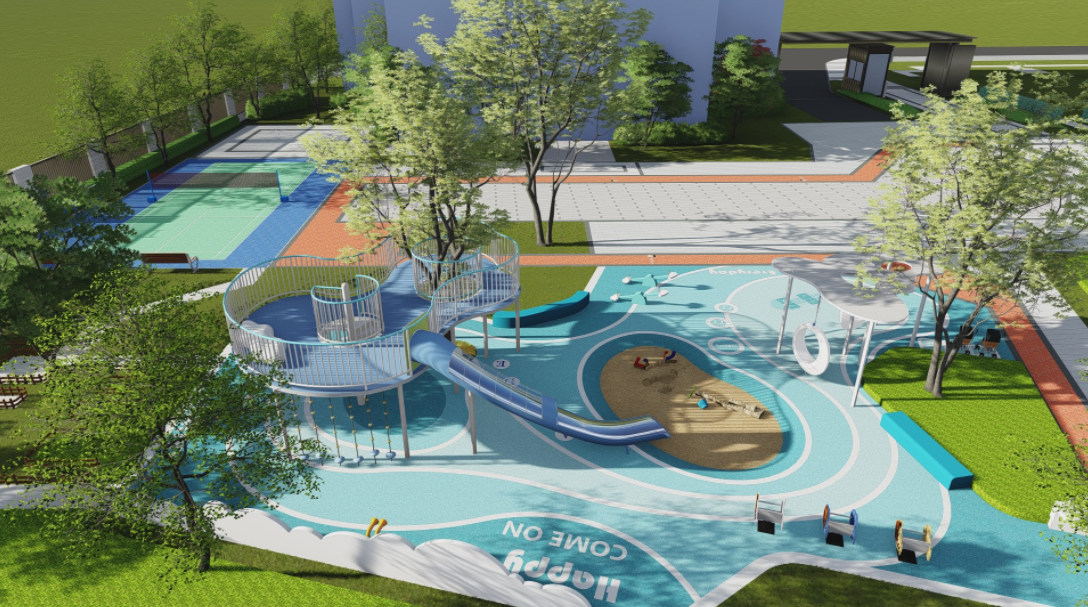 小型廊架游乐场