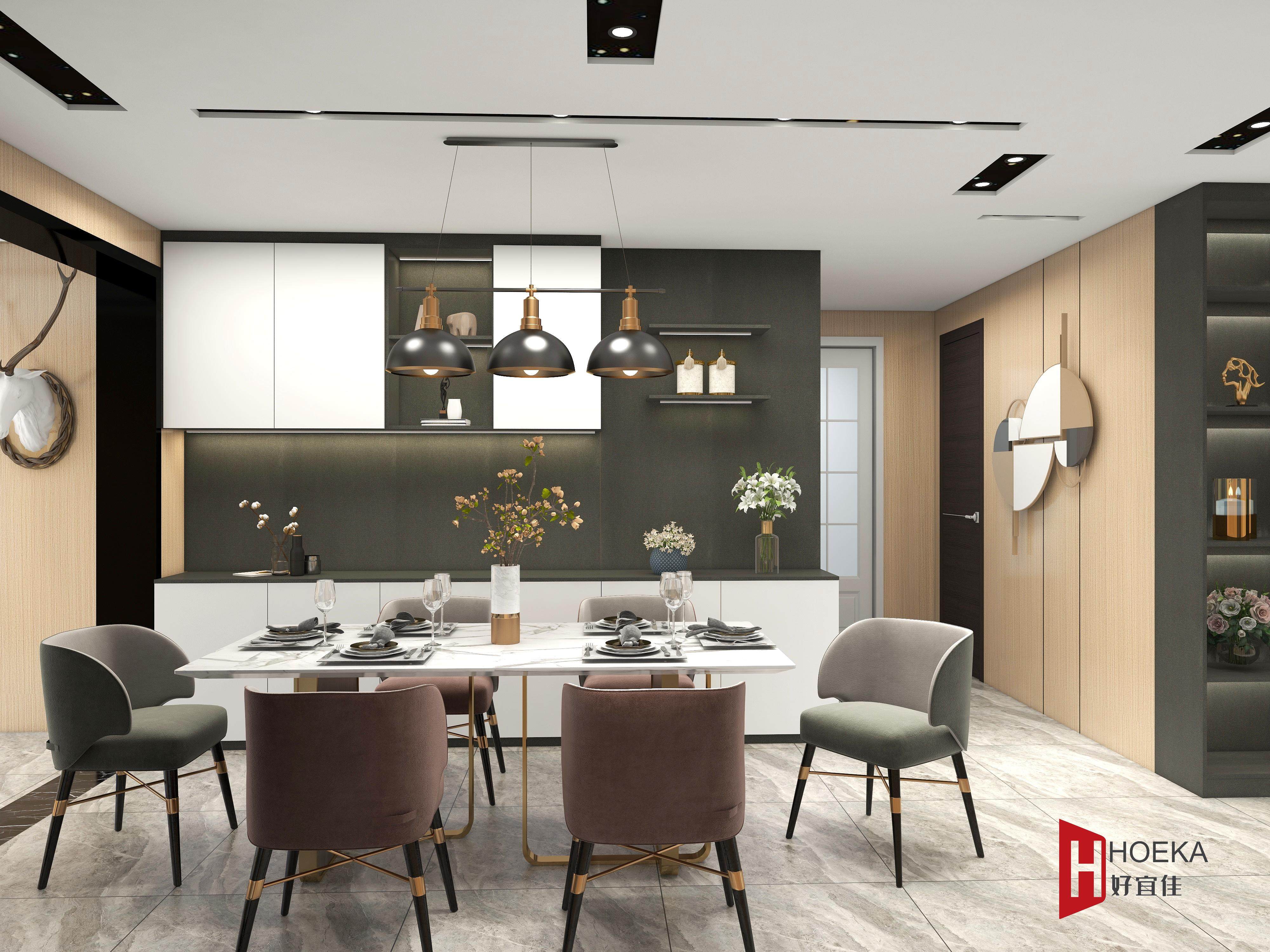 北美科技木+暮色