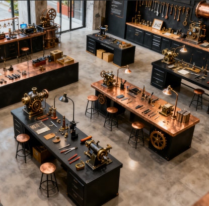 机械迷城蒸汽朋克工坊 | 酷盖的创意空间