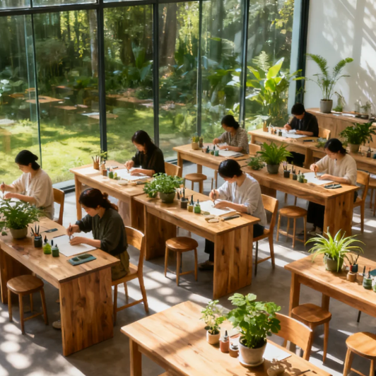 花间集植物疗氧吧 | 自然疗愈体验空间