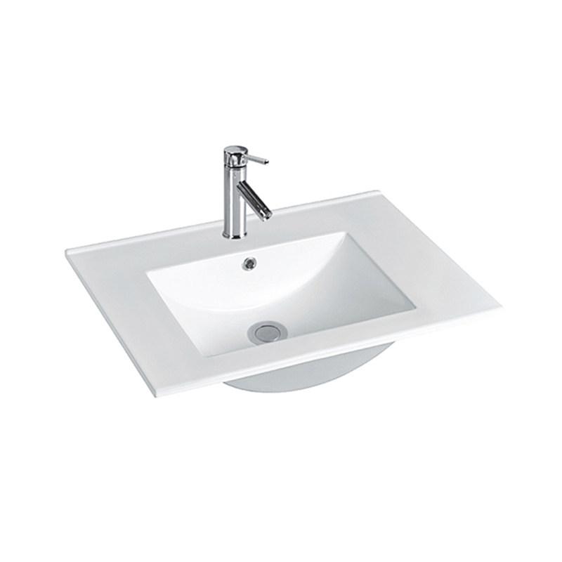70cm Single Hole White Modern Wash Basin Cabinet