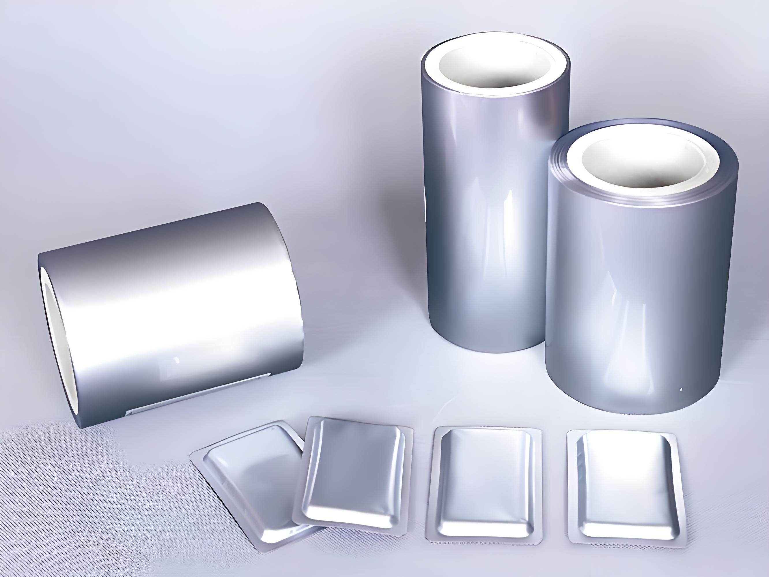 Hot-pressed aluminum foil sheets
