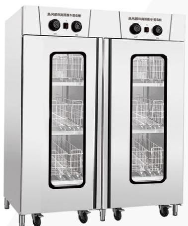 双门推车热风循环消毒柜