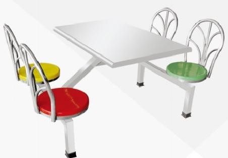 孔雀椅不锈钢快餐桌椅