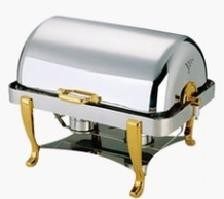 全翻盖镀金双头汤炉