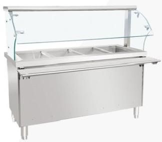 带玻璃罩保温售饭台