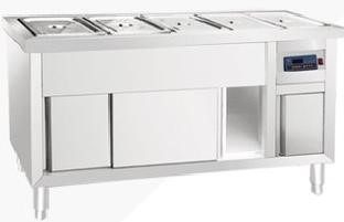 五格拉门保温售饭台