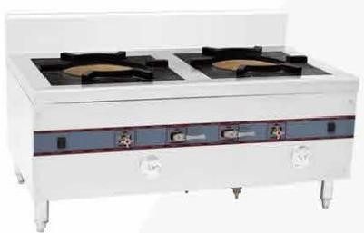 鼓风双头低汤灶