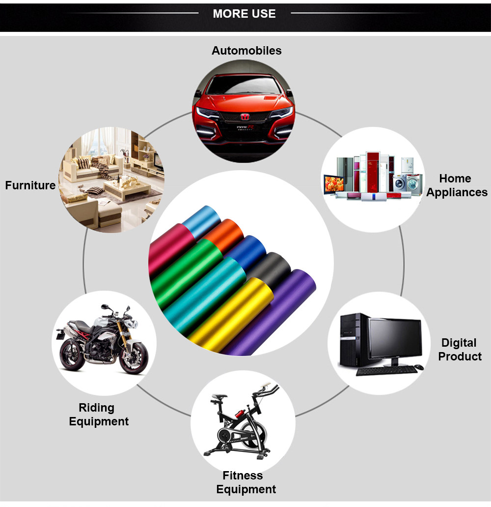 NewL Premium Satin Matt Chrome Ice Metallic Vinyl Film Car Sticker Bubble-Free DIY Motorcycle Mobile Phone Sticker Accessory (Black, 100cm x 300cm)