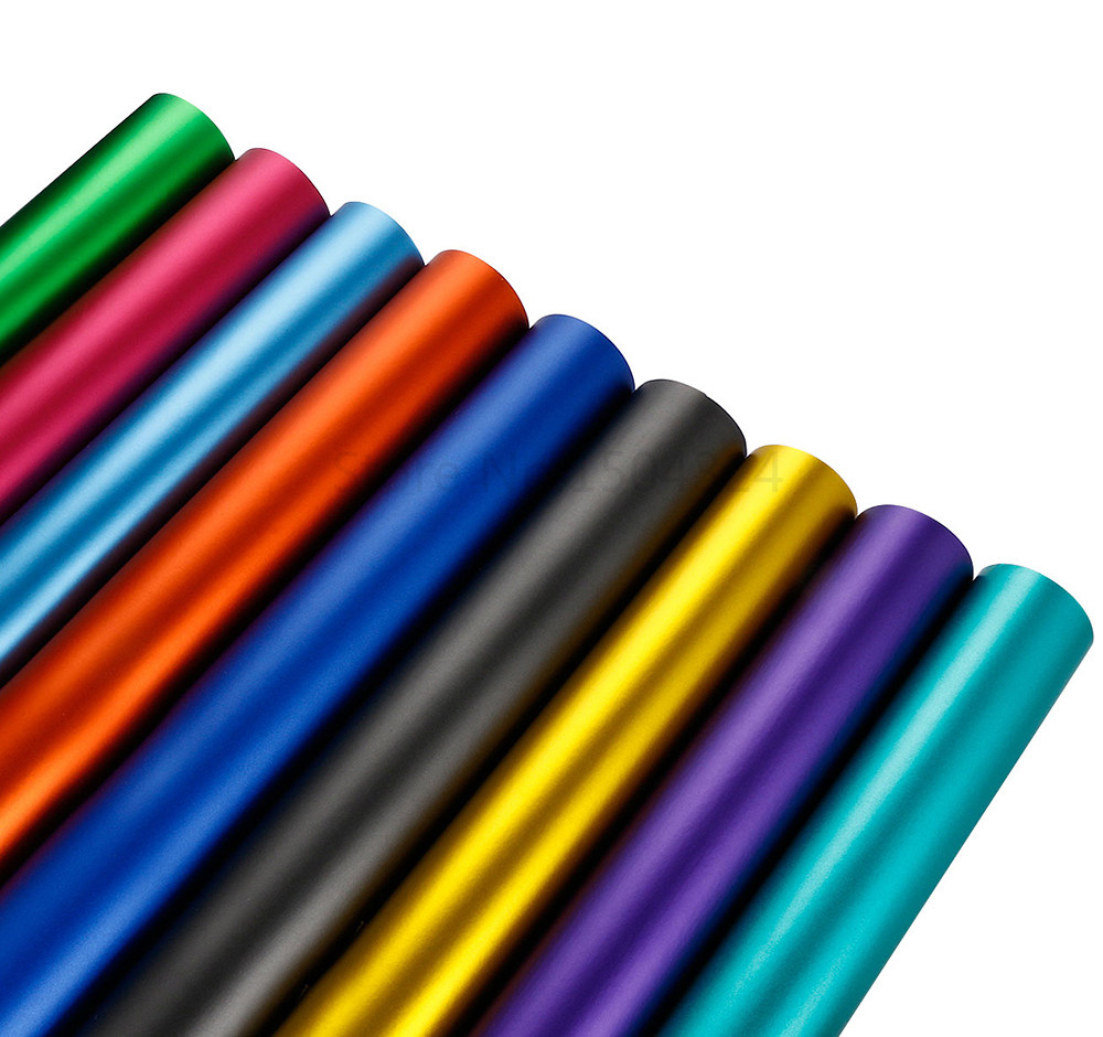 NewL Premium Satin Matte Chrome Ice Metallic Vinyl Film Car Sticker Bubble-Free DIY Motorcycle Phone Sticker Accessory (Red, 100cm x 300cm)