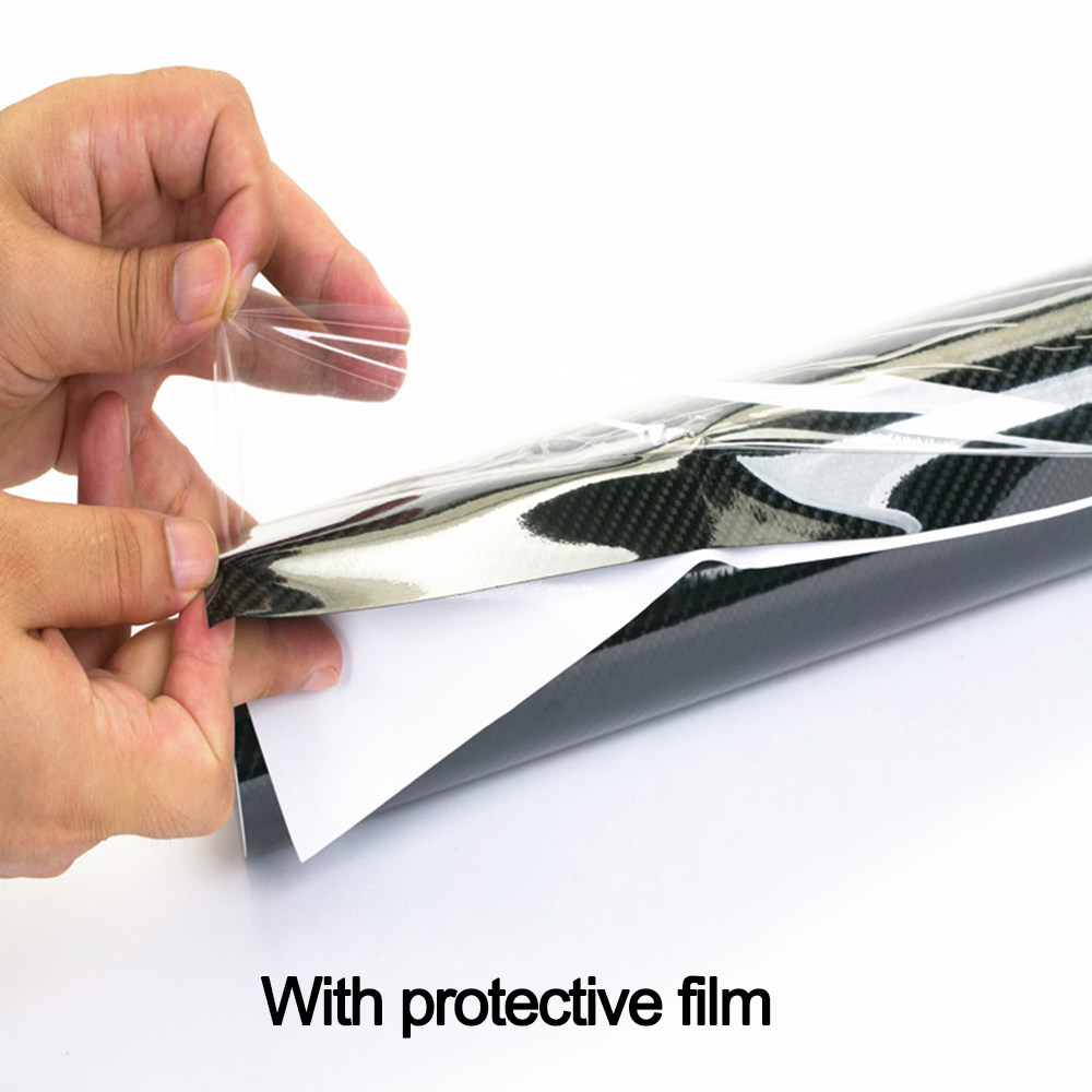 NewL 7D Carbon Fiber High Gloss Vinyl Film, Sticker with Air Cleaner, Bubble-Free, Anti-Wrinkle, with Installation Tool (100cm x 300cm)