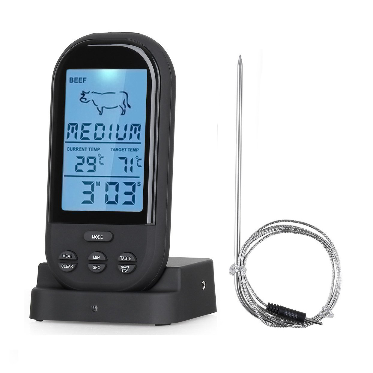 SD-E8010B Black colour Wireless Timer and Thermometer