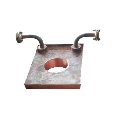 Ausmelt furnace slag outlet copper cooling element
