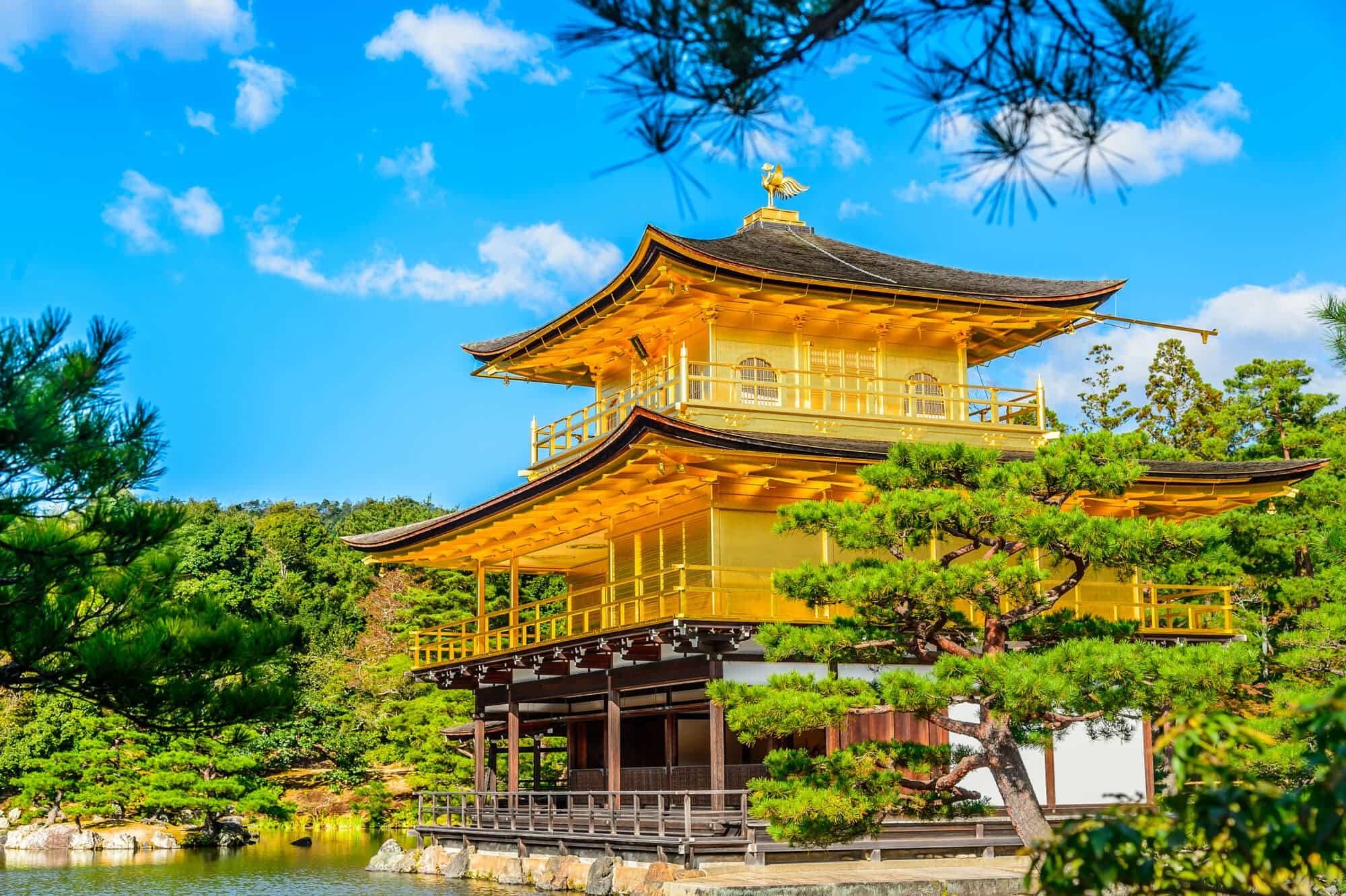 The beautiful scenery of Jinge Temple in Kyoto, like a fairyland on earth