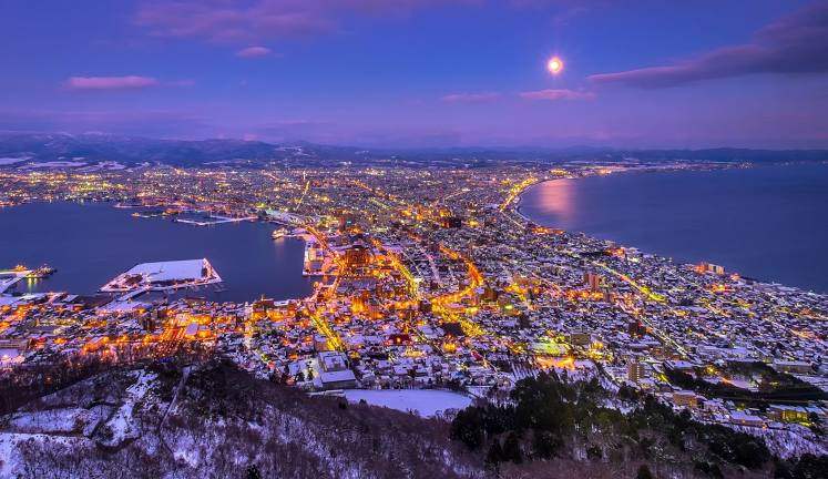 风景如画的函馆市（北海道）