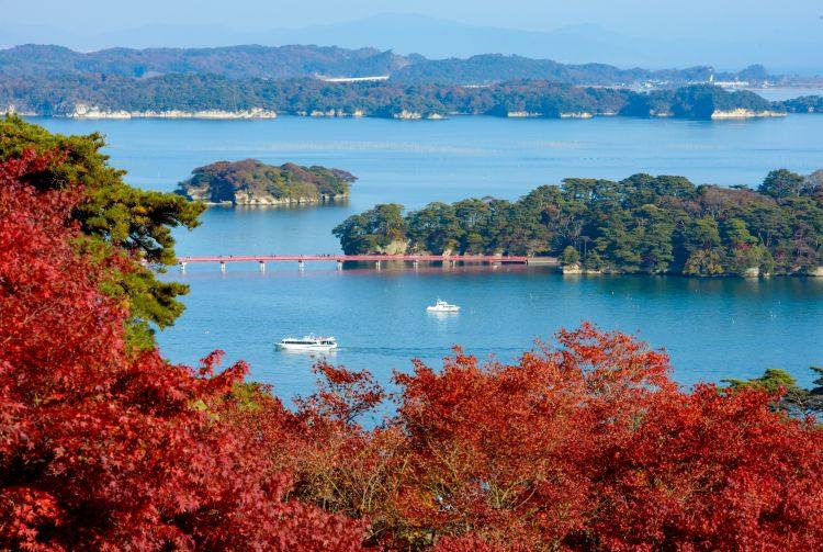 Miyagi Prefecture surrounded by mountains (Northeast Japan)