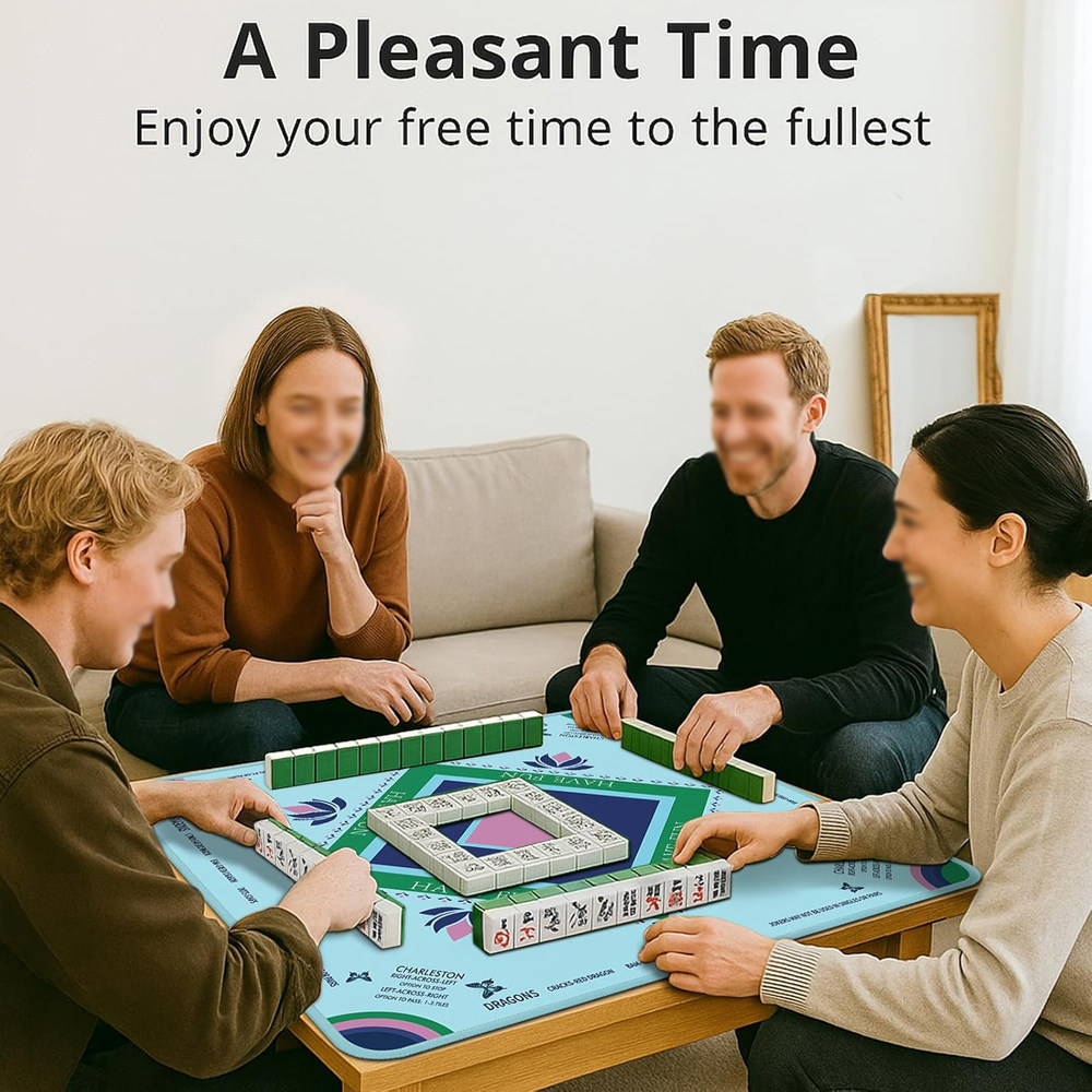 Silent Mahjong Mat Noise Reduction Technology Velvet Table Mat