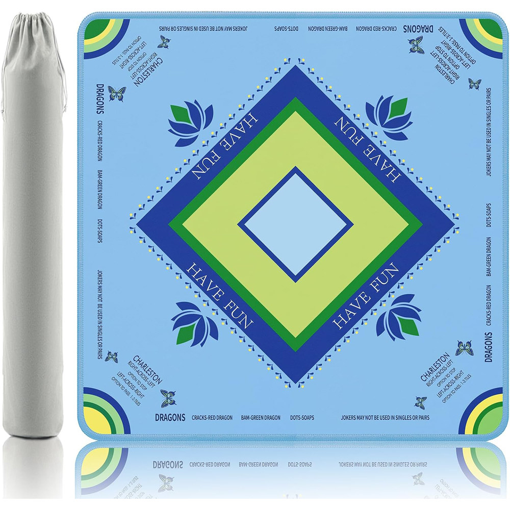 American Mahjong Mat with Rules NMJL Standard Neoprene Table
