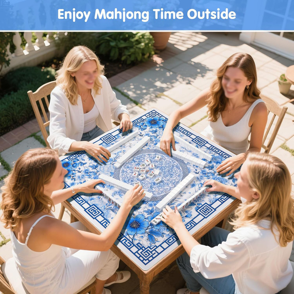 Non-slip Mahjong Tablecloth Extra Large 80x80cm Gaming Pad Factory