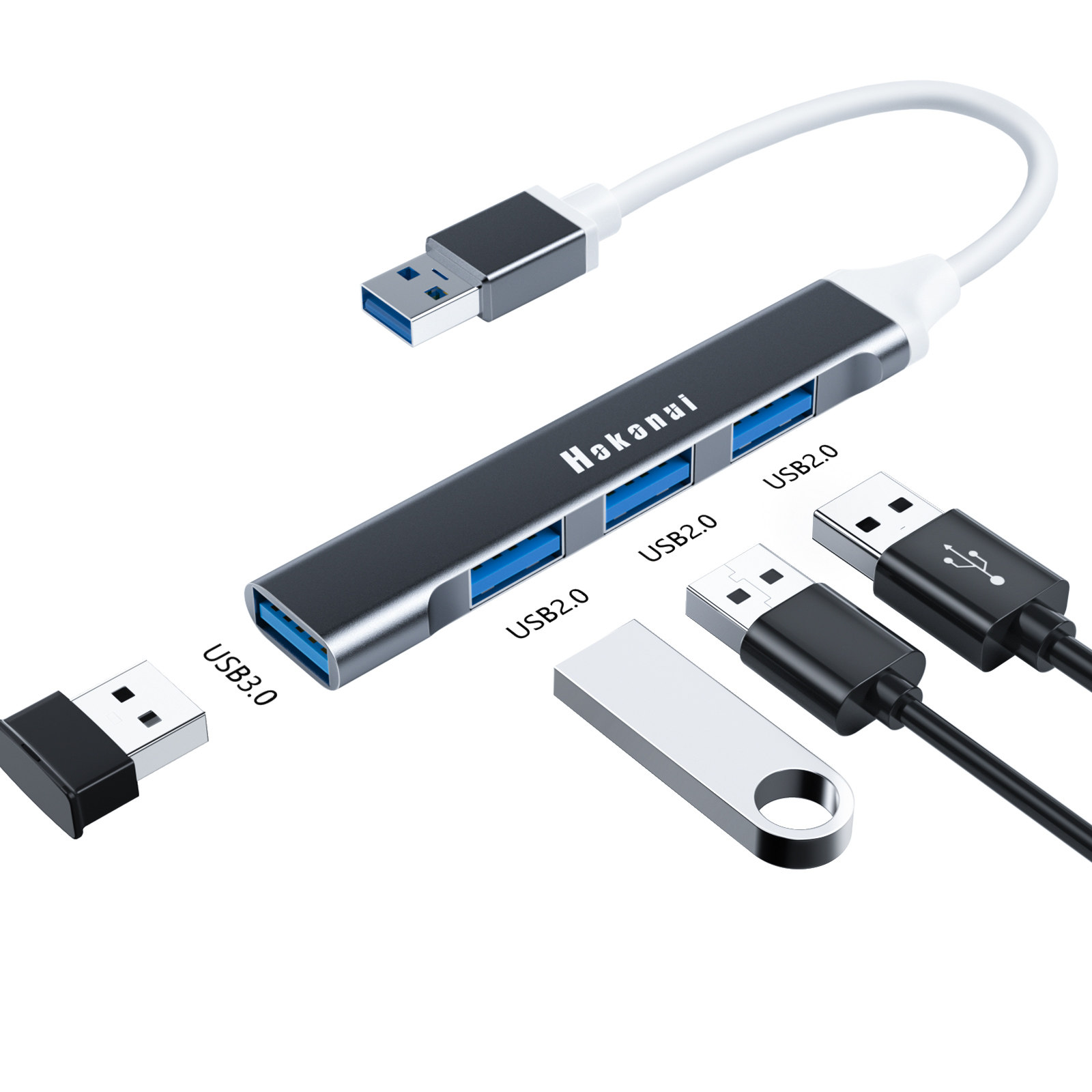 标题：USB3.0 Type-C ハブ  4ポート  高速データ転送 USBハブ 拡張 軽量 携帯便利