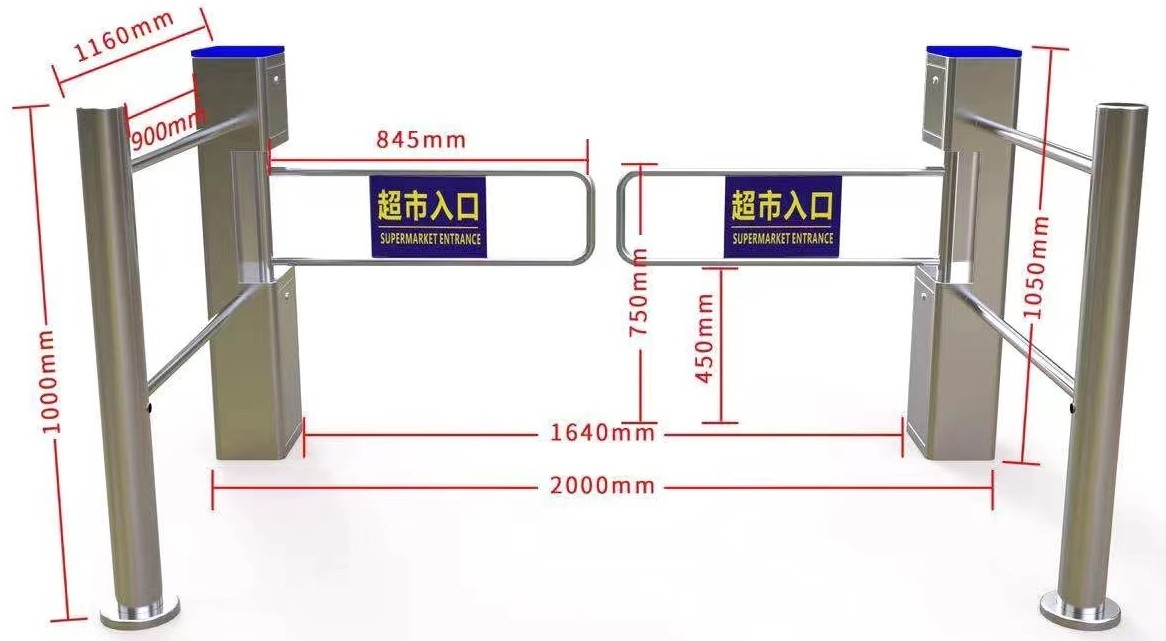 镜面感应门